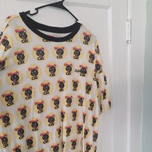 Supreme Yellow and Black Cat Kids Tee